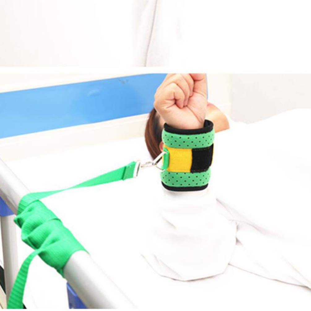 Healifty Adjustable Patient Restraint Braces with Kickstand - Green Medical Supplies for Elderly & Disabled Care - Ideal for Hospitals, Nursing Homes & Home Healthcare