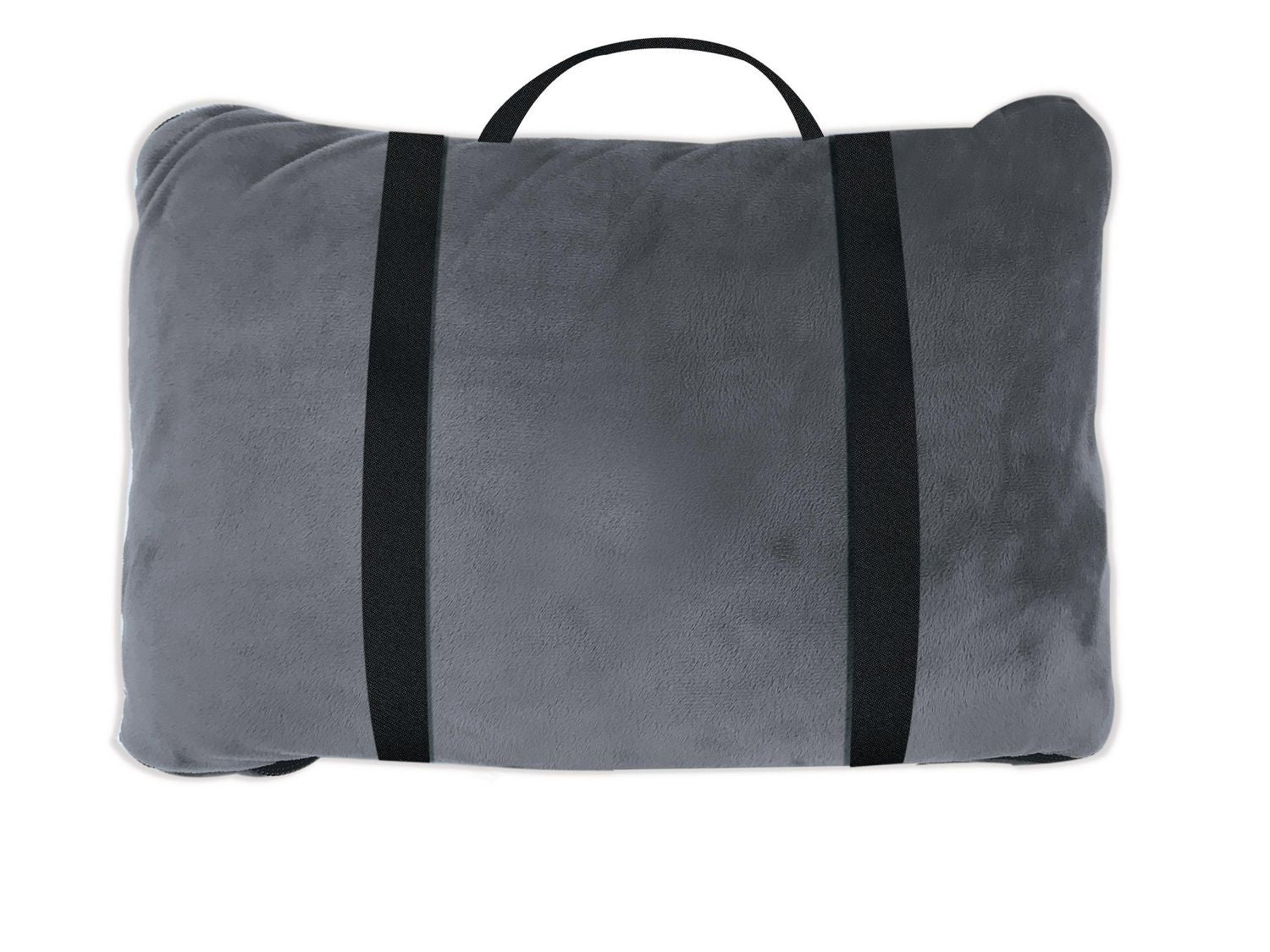 SHARPER IMAGE USB Powered Plush 2-in-1 Heated Blanket - Soft Electric Warming Throw for Home, Office & Travel - SMG6001GY - Perfect for Cold Nights, Relaxation & Gift Giving