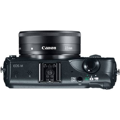 Canon EOS M Mirrorless Digital Camera with EF-M 22mm f/2 STM Lens - Compact & Lightweight for Travel, Vlogging & Street Photography (USA)