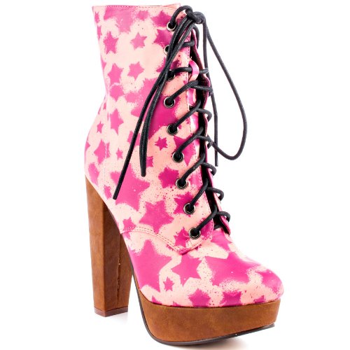 Iron Fist Women's Starship Platform Ankle Boots - Stylish Chunky Heel Booties for Women | Perfect for Casual Outfits, Night Out & Fall Fashion