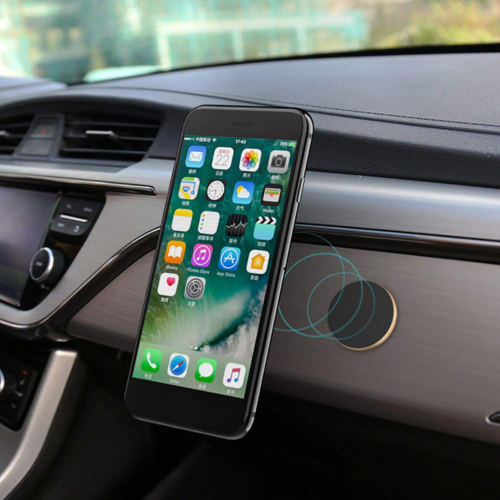 Universal Magnetic Car Phone Holder - Dashboard & Air Vent Mount for iPhone, Samsung, Android - Strong Magnetic Grip for Safe Driving & Hands-Free Navigation
