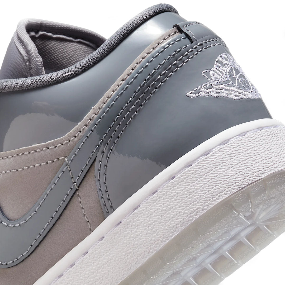 Air Jordan 1 Low SE 'Patent Cool Grey' Men's Basketball Shoes - Stylish Sneakers for Casual Wear, Street Fashion & Gym Workouts
