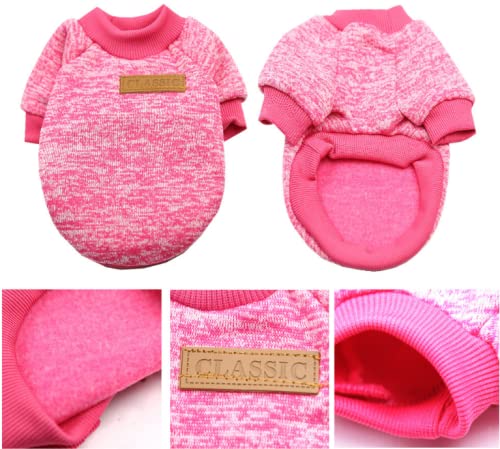 Small Dog Sweater - Winter Pet Clothes for Small & Medium Dogs - Cozy Knit Outfit for Chihuahua, Yorkie & Puppies - Perfect for Indoor Warmth & Outdoor Walks
