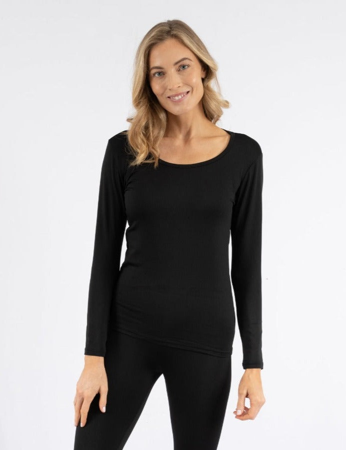 Women's Thermal Pajama Set - Soft Fleece Winter Sleepwear, Neutral Solid Color Long Sleeve Pjs for Cold Nights - Perfect for Lounging, Sleeping & Winter Comfort
