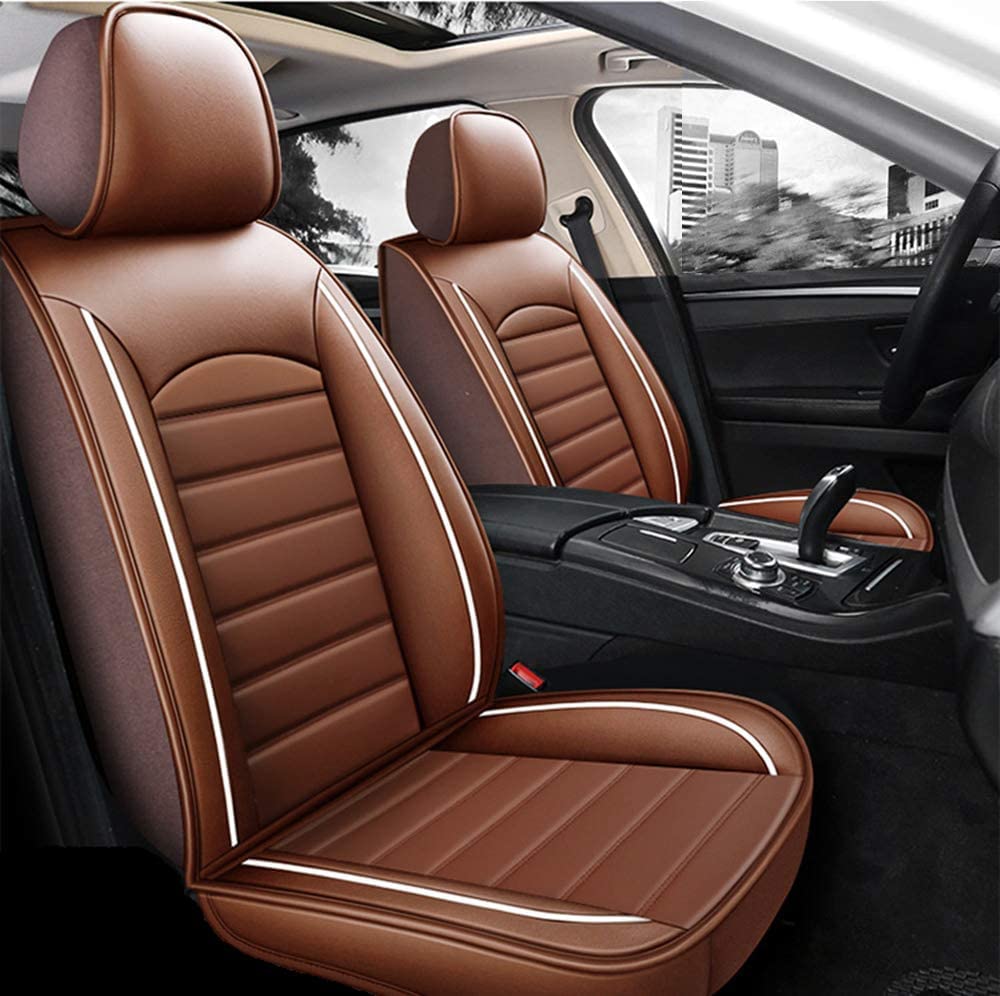 Universal Car Seat Covers for Cars & SUVs - Premium Auto Vehicle Accessory (Coffee Color) - Protect & Upgrade Your Car Interior for Daily Commute, Road Trips & Family Travel