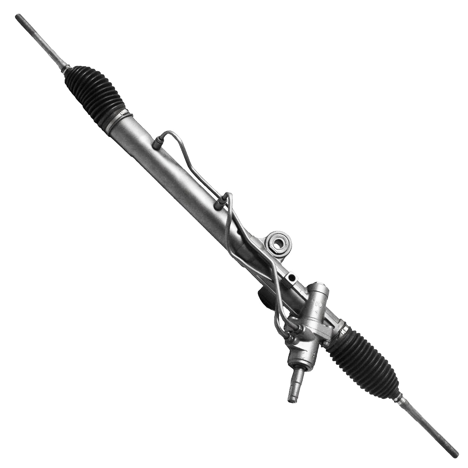 Detroit Axle - Complete Power Steering Rack & Pinion Assembly Replacement for 2006-2008 Hummer H3 with 14mm Tie Rods | Durable Steering System for Off-Road Adventures & Daily Commutes