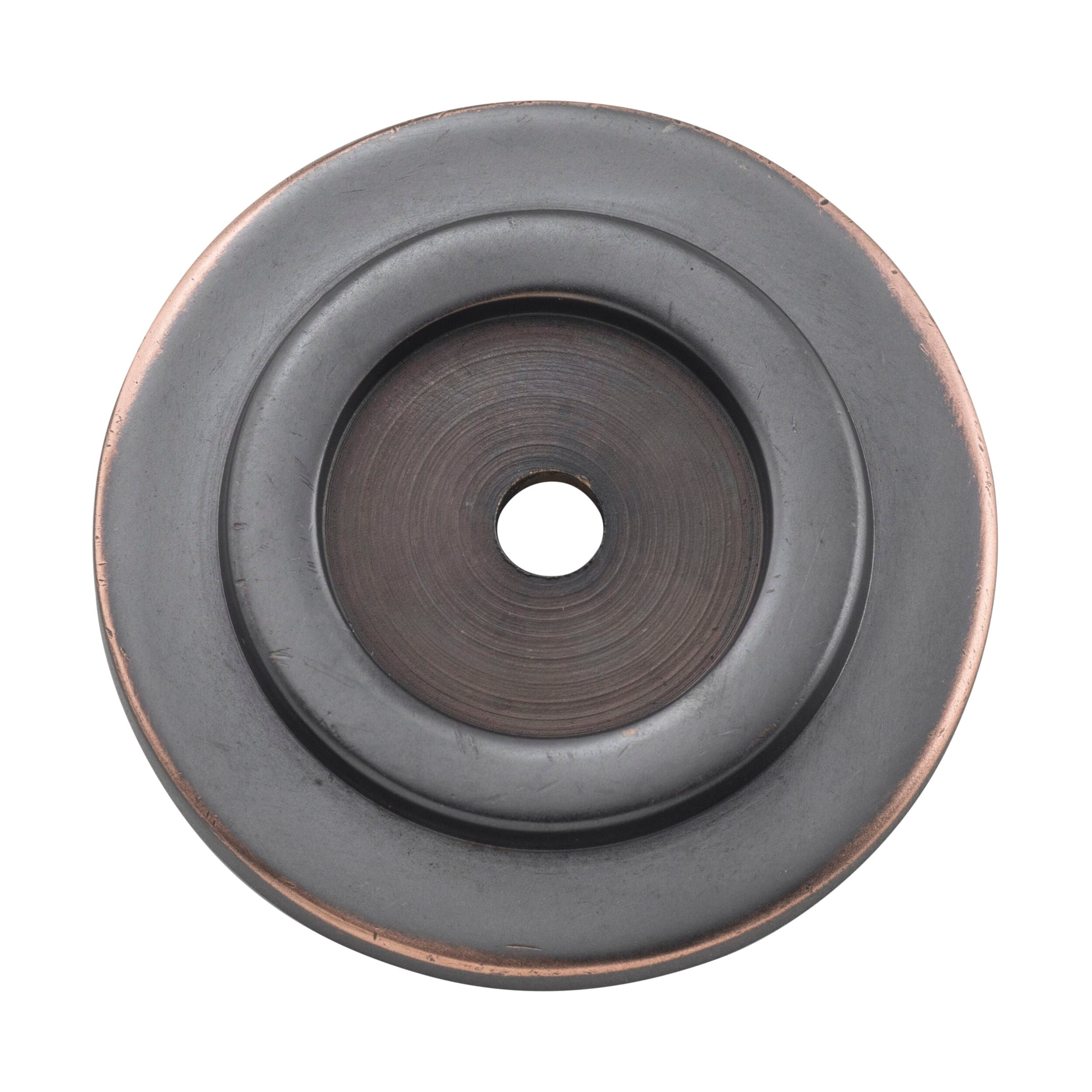 Antique Copper 4124 Backplate for Domed Cupboard Knob - D38mm Cabinet Hardware - Perfect for Vintage Kitchen & Bathroom Cabinet Upgrades