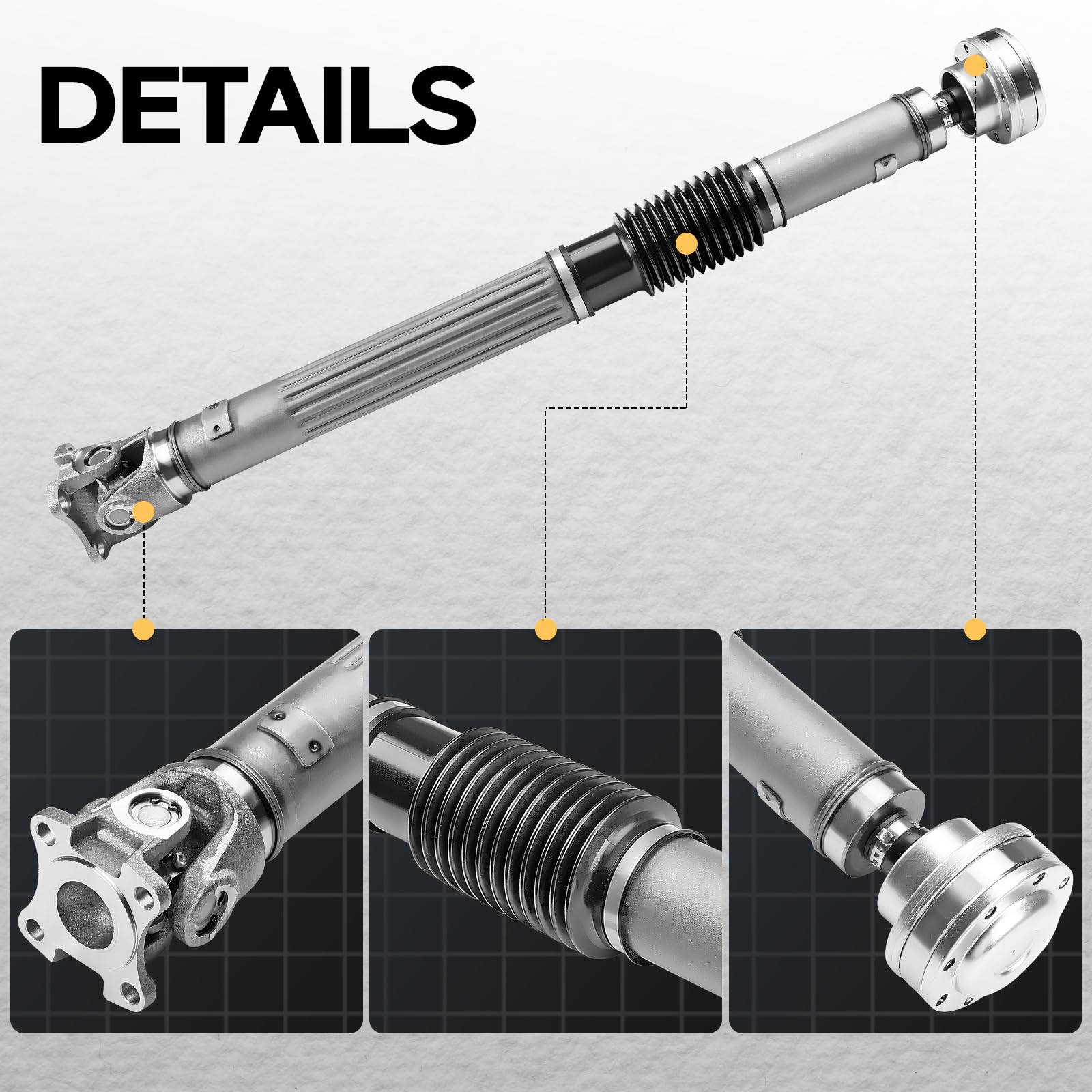 Front Drive Shaft Replacement for Jeep Gladiator JT 2020 3.6L AT 4WD & Wrangler JL 2018-2020 2.0T/3.6L AT 4WD - OEM #68272525AB - Perfect for Off-Roading & 4x4 Adventures
