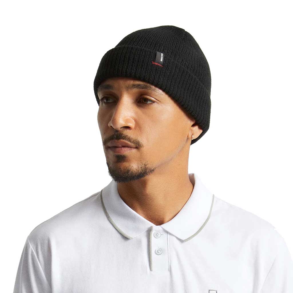 Brixton Heist Beanie - Black Winter Hat for Men & Women - Warm Knit Skull Cap for Outdoor Activities, Skiing, and Snowboarding