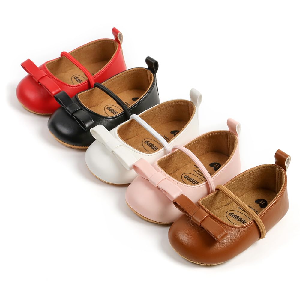 Baby Girl Shoes for Infant Toddler - Soft Sole Mary Jane Princess Walking Shoes | Prewalkers, Wedding & Dress Shoes for Crib & First Steps | Perfect for Special Occasions, Photos & Everyday Wear