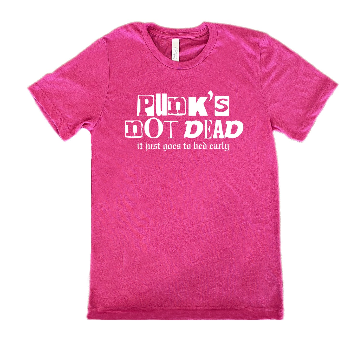 Punk's Not Dead It Just Goes To Bed Early Unisex T-Shirt | Vintage Punk Rock Graphic Tee for Men & Women | Casual Streetwear, Concert Outfit, Music Festival Fashion