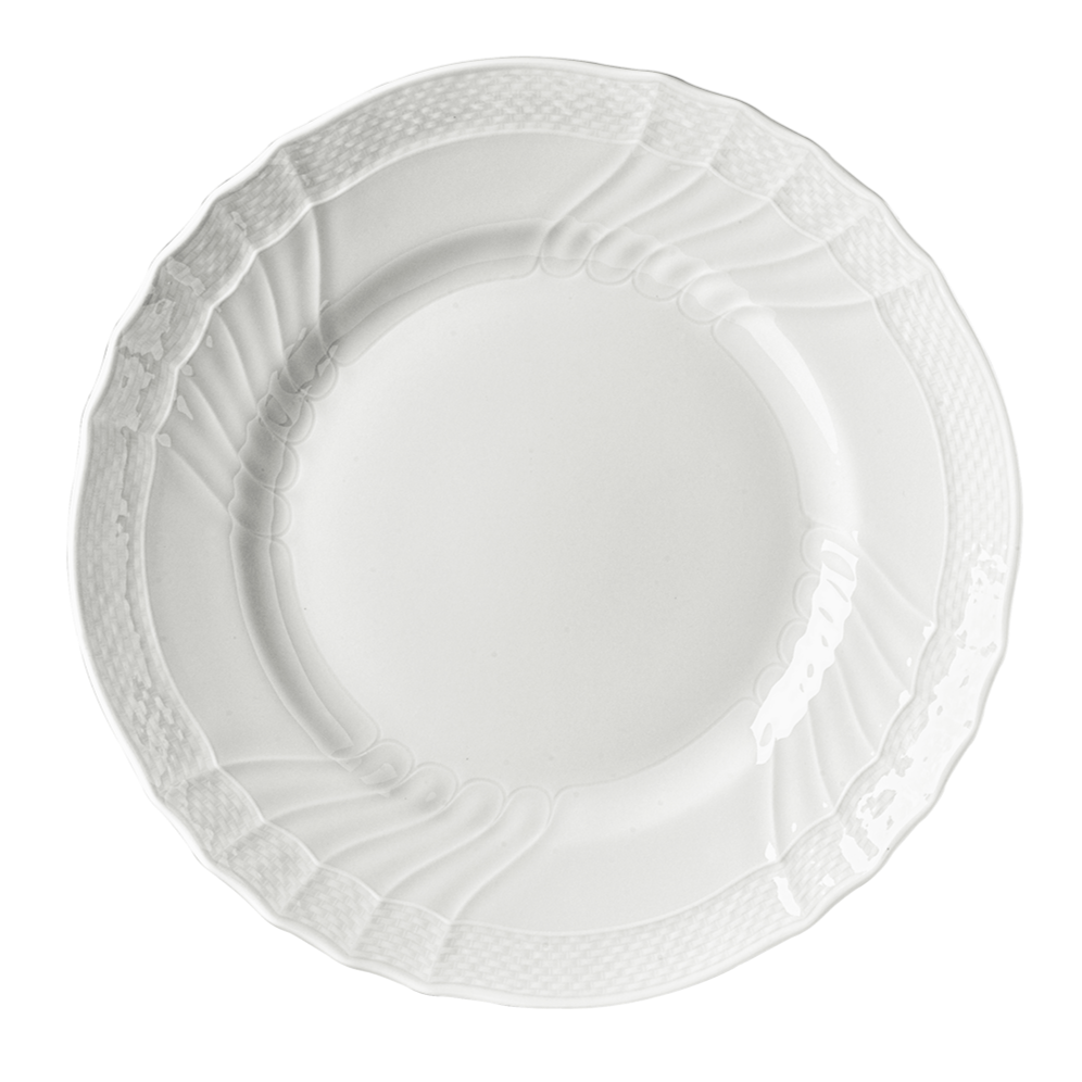 Vecchio Ginori White Salad and Dessert Plate Set - Elegant Dinnerware for Fine Dining, Parties & Home Decor