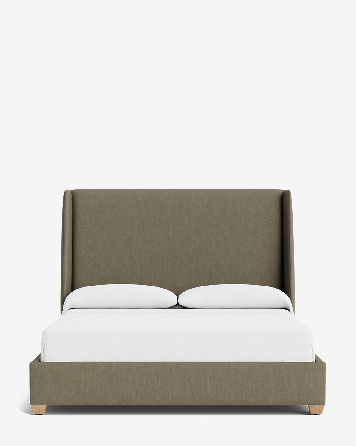 Walt Bed Tall Headboard - Queen Size Upholstered Bed Frame with Adjustable Height - Perfect for Modern Bedroom Decor & Small Spaces