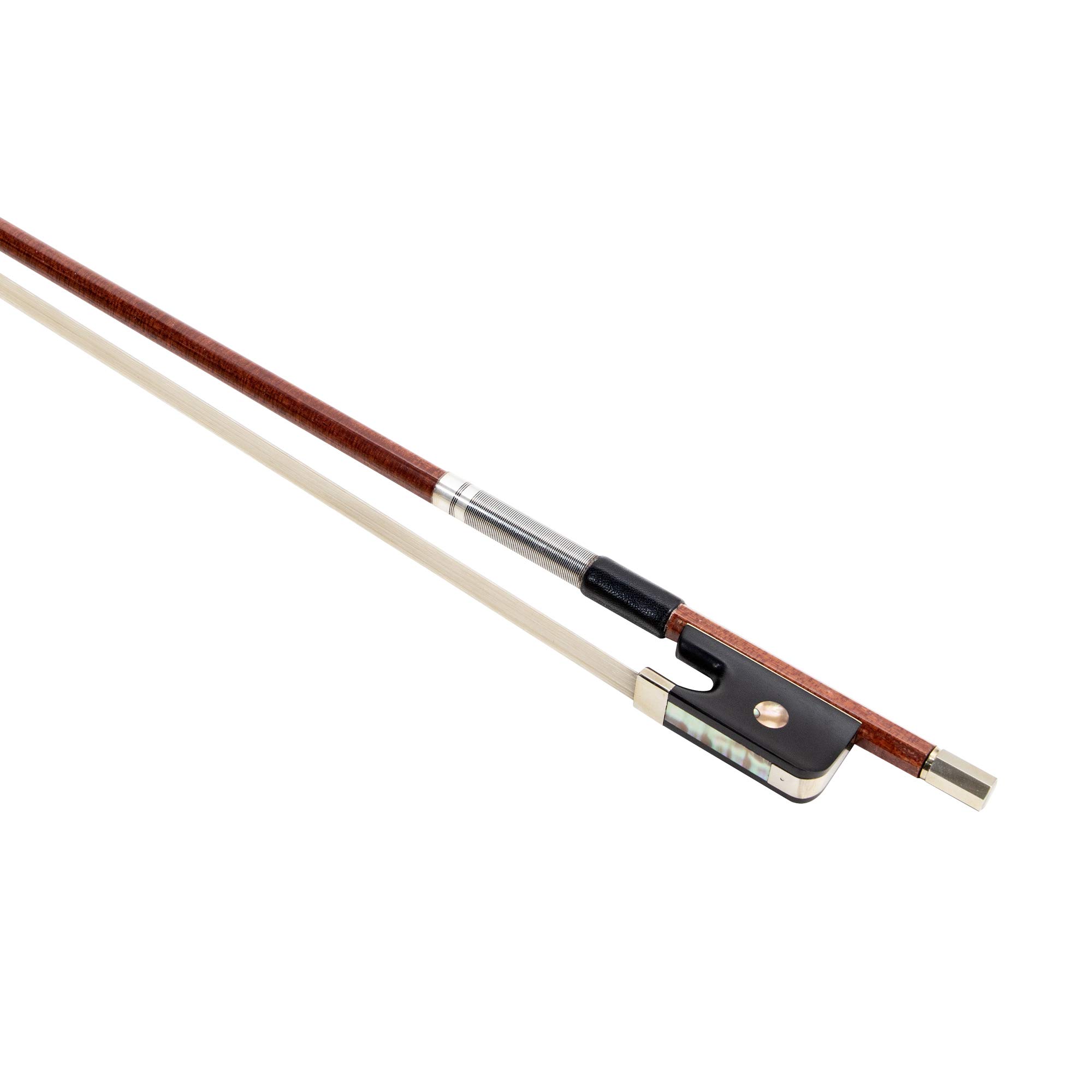 MI&VI AB-795 Professional Pernambuco Wood & Carbon Fiber Viola Bow for 14-17 Inch Full Size Violas with Bow Case | Well Balanced, Perfect Weight | Mongolian Horsehair | Ideal for Performances, Practice & Orchestra Use - MIVI Music