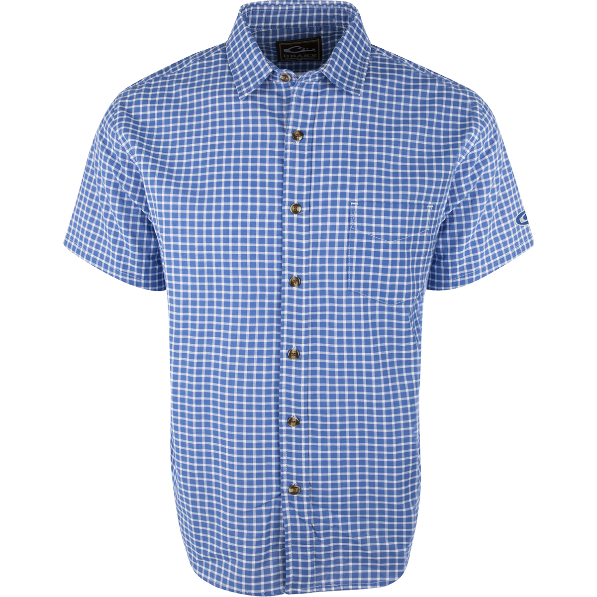 NeverTuck Short Sleeve Shirt for Men - Comfortable Untucked Casual Button Down Shirt - Perfect for Office, Travel & Summer Outfits