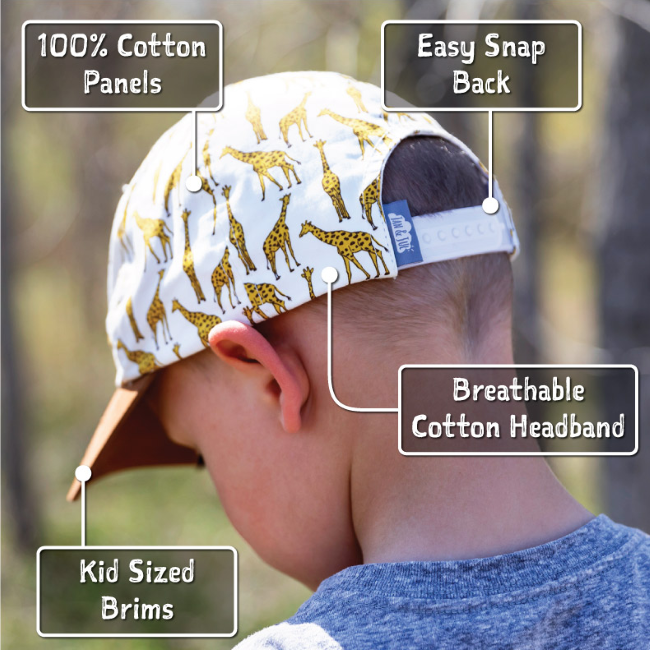 Jan & Jul by Twinklebelle Explorer Sun Hat for Kids - UPF 50+ UV Protection, Adjustable Chin Strap, Lightweight & Breathable - Perfect for Beach, Pool, Park & Outdoor Adventures (Parrot Print)