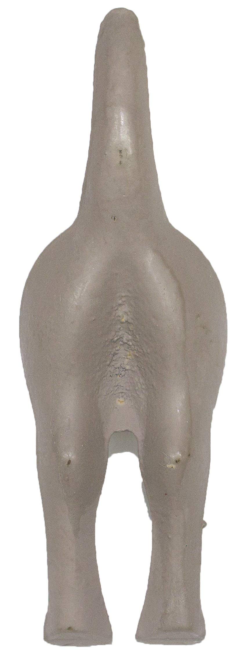 Cast Iron Dog Tail Shaped Wall Hook - Rustic Light Grey Coat Hanger for Home Decor - Perfect for Entryway, Bedroom, or Bathroom Organization