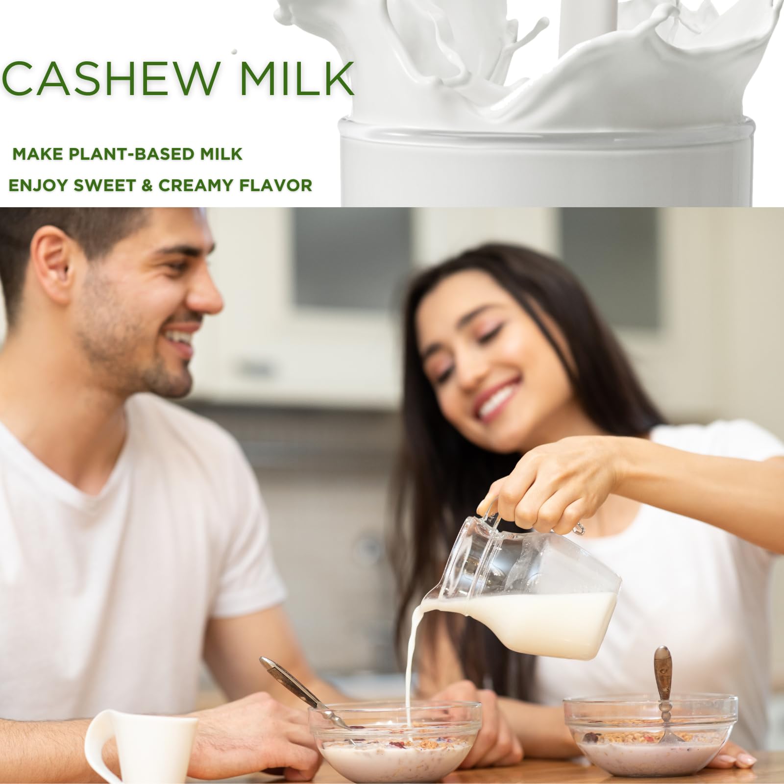 Organic Raw Cashews Unsalted Whole 1 lb (16 oz) | Vegan, Keto & Paleo Friendly Protein Snacks | Non-GMO, 100% Natural Nuts for Cashew Milk, Trail Mix & Baking | Healthy Bulk Snacks for Parties, Office & Home - Moonee Naturals