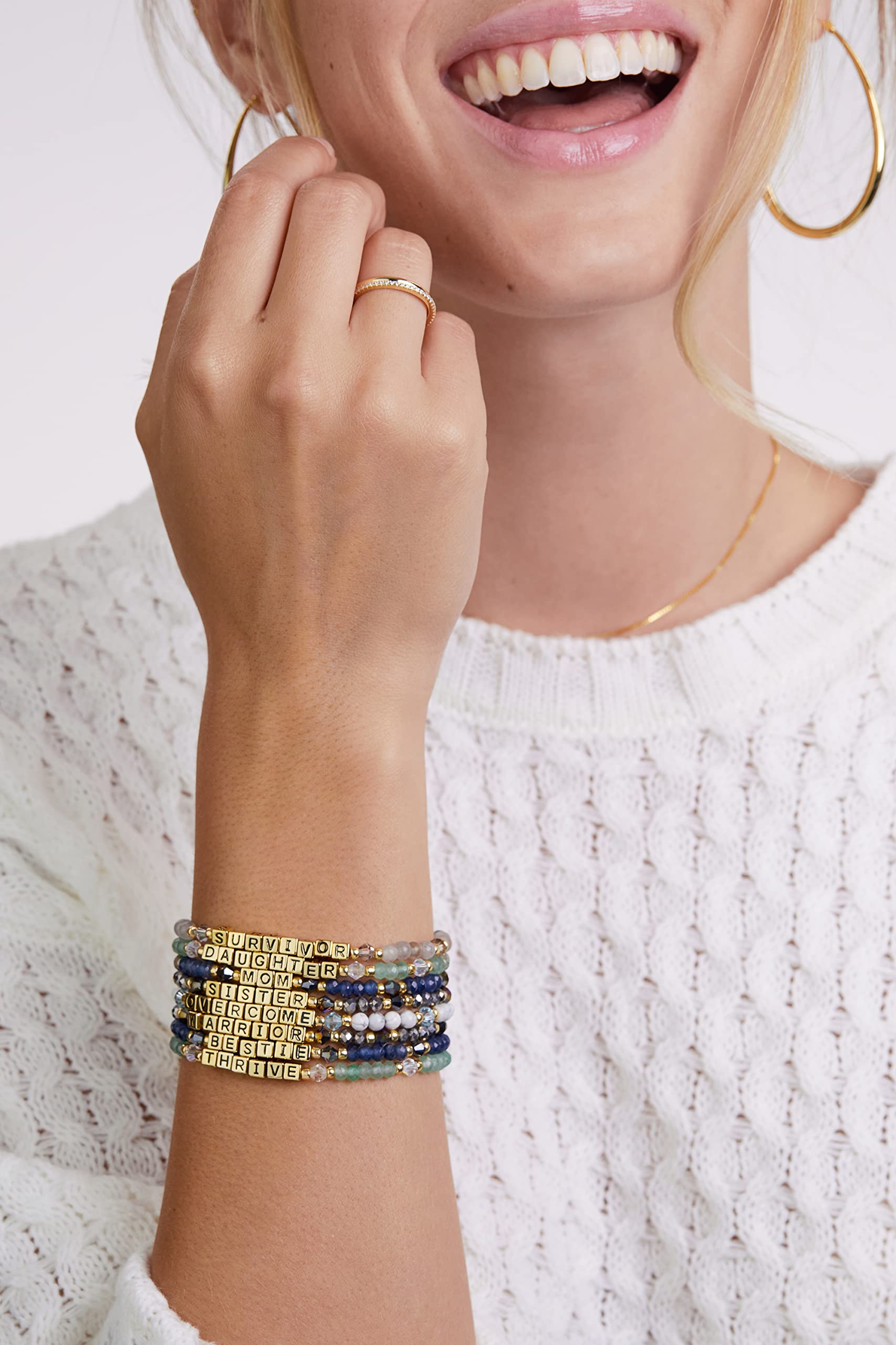 INSPIRED VOICES Friendship Bracelets - Best Friend Beaded Bracelets, Sister & Bestie Gifts for Women, Perfect for Birthdays, Anniversaries, and Everyday Wear
