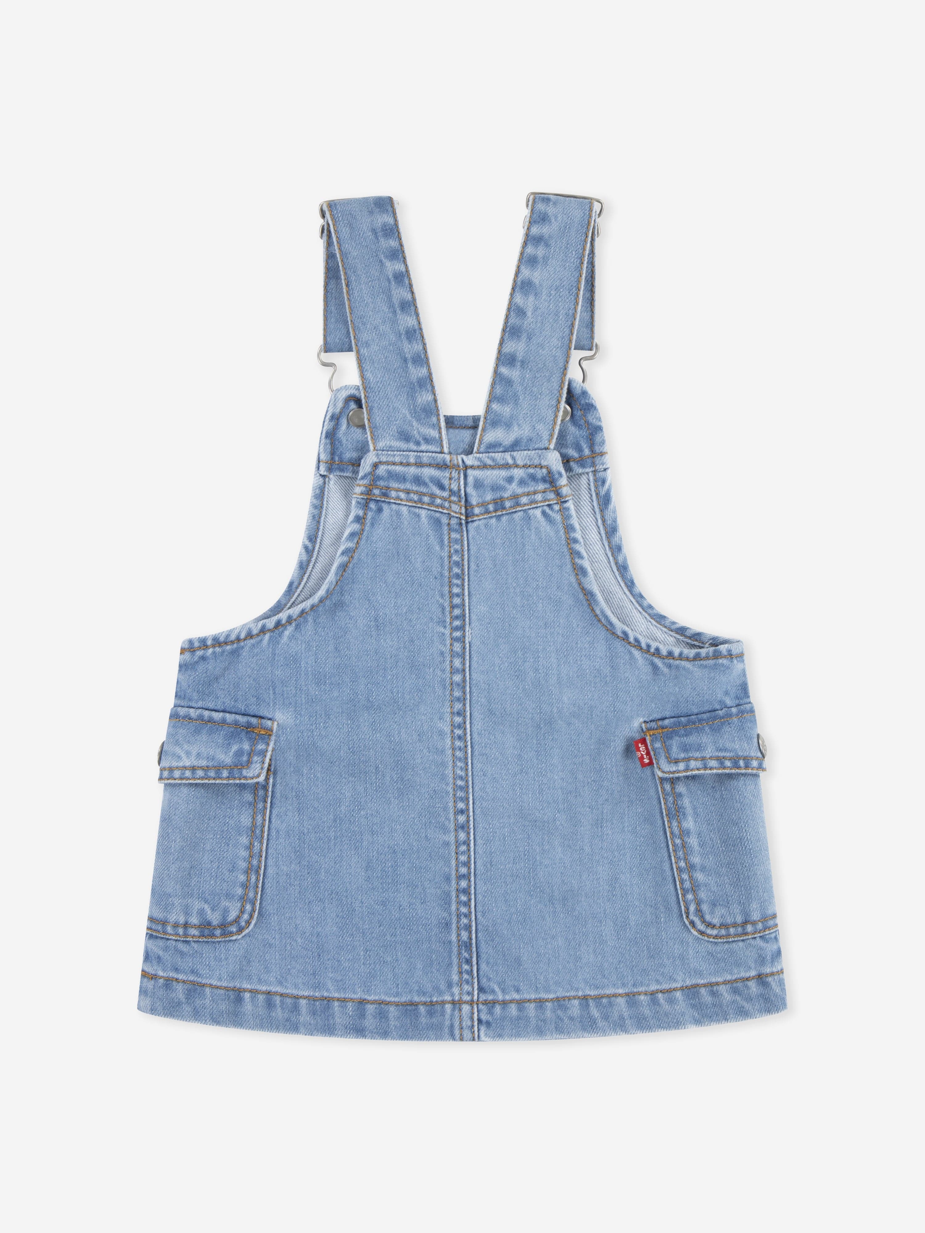 Baby Girls Cargo Pocket Skirtall in Blue - Stylish & Comfortable Toddler Jumper for Playdates, Daycare & Outdoor Adventures