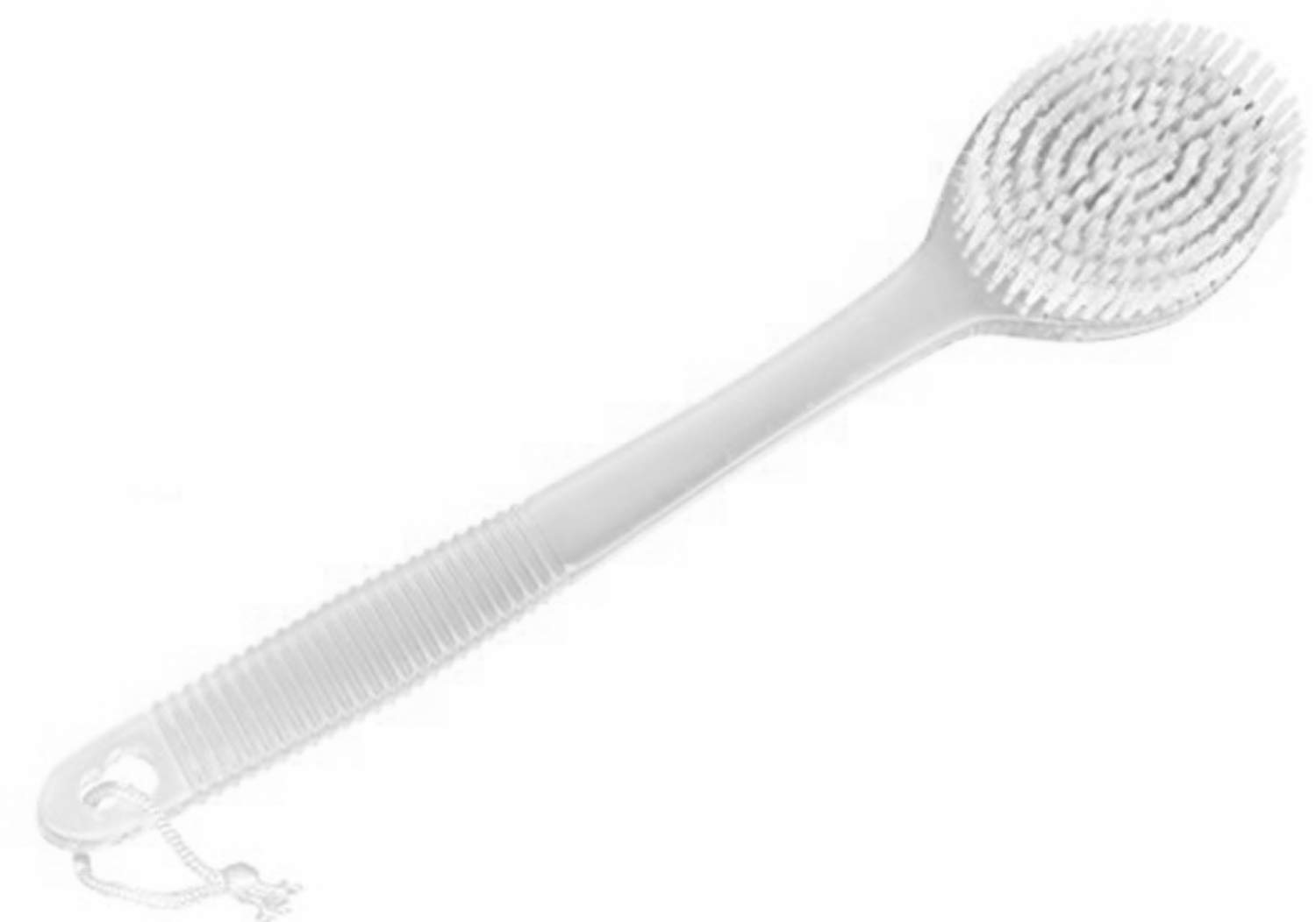 Premium Long Handle Body Brush for Exfoliation & Cleansing - Soft Nylon Bristles, 50g, White - Ideal for Shower, Bath & Spa Self-Care Routine
