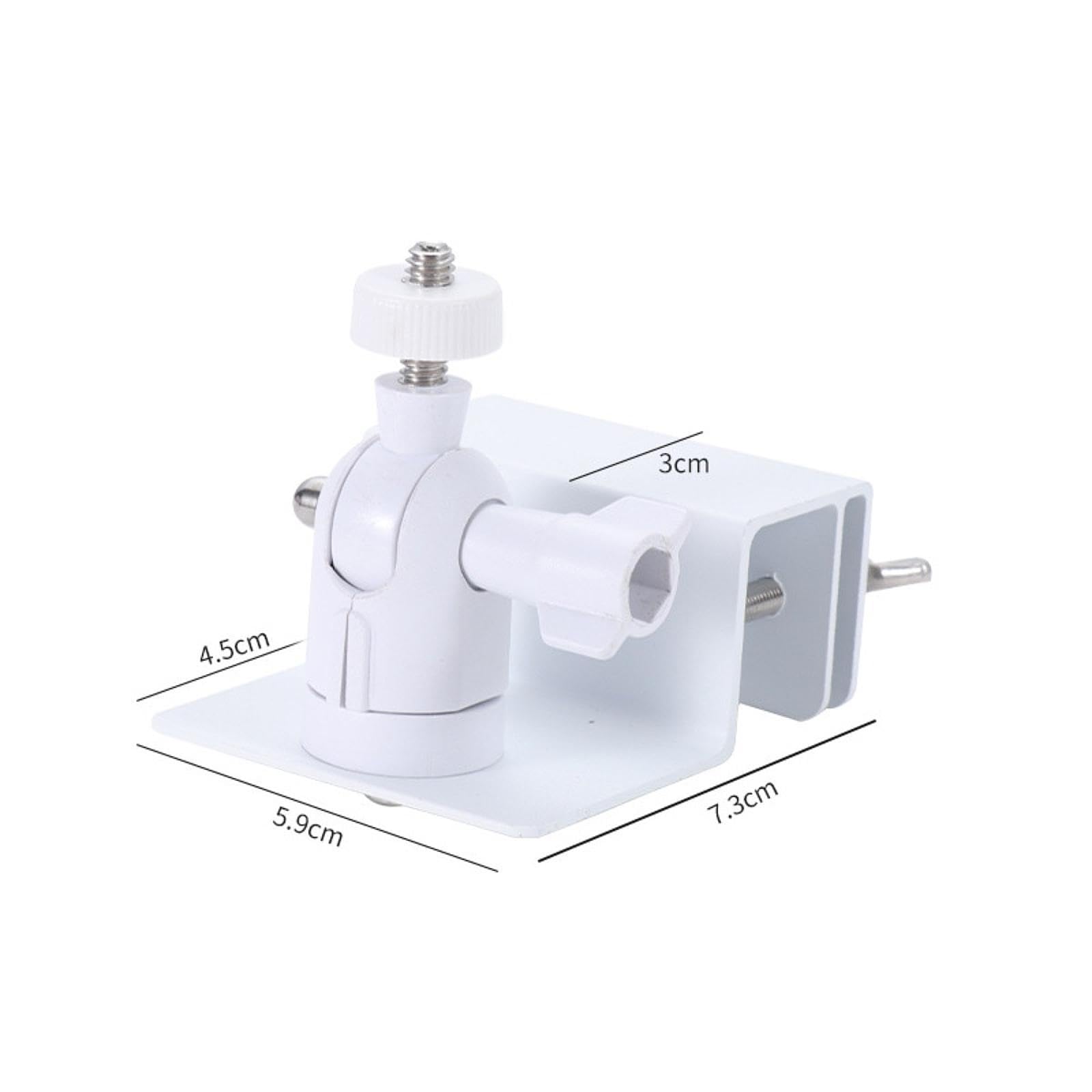 Perfeclan Adjustable Aluminum Alloy Gutter Mount for Solar Panels - Weatherproof Outdoor Rotatable Bracket for Roof Installation (White) | Perfect for Home Solar Energy Systems & RV Power Setups