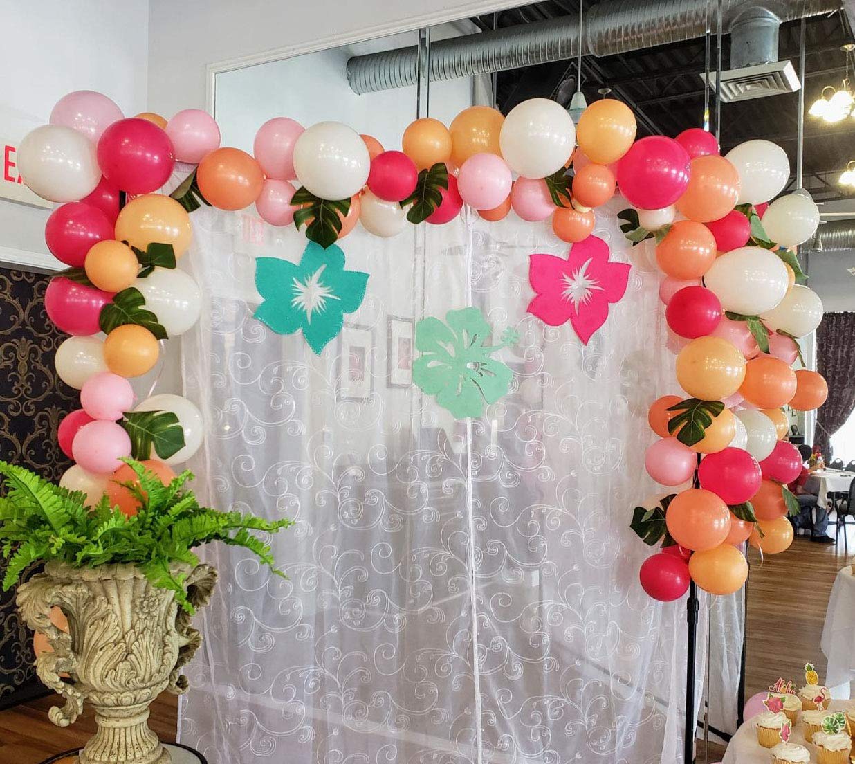 100-Pack Blush Pink Balloons | Fuchsia, Baby Pink, Pastel Orange & Ivory Balloons for Bridal Showers, Weddings & Baby Showers | Perfect for Party Decorations, Photo Backdrops & Event Styling