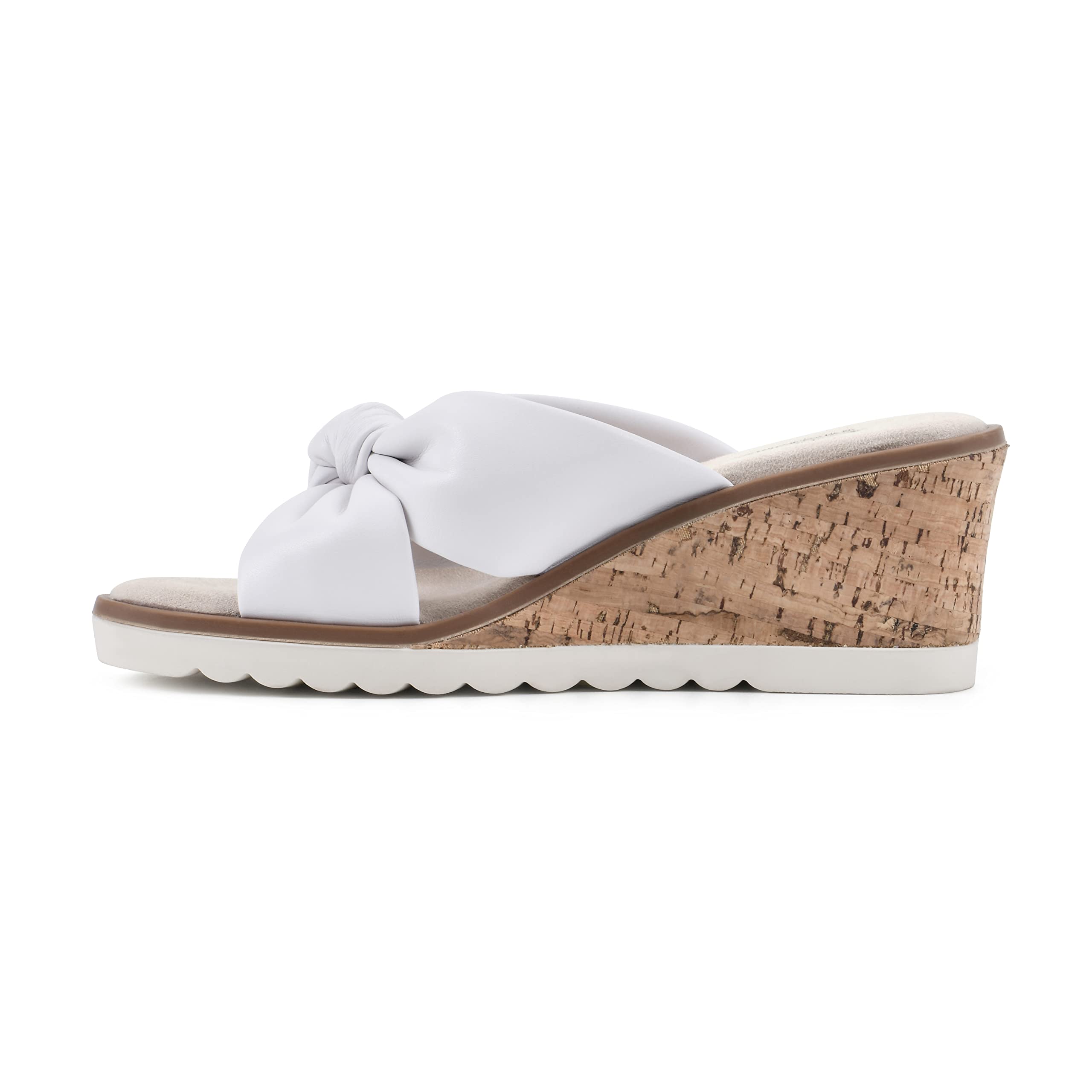 White Mountain Adrielle Women's Wedge Sandals - Comfortable Summer Walking