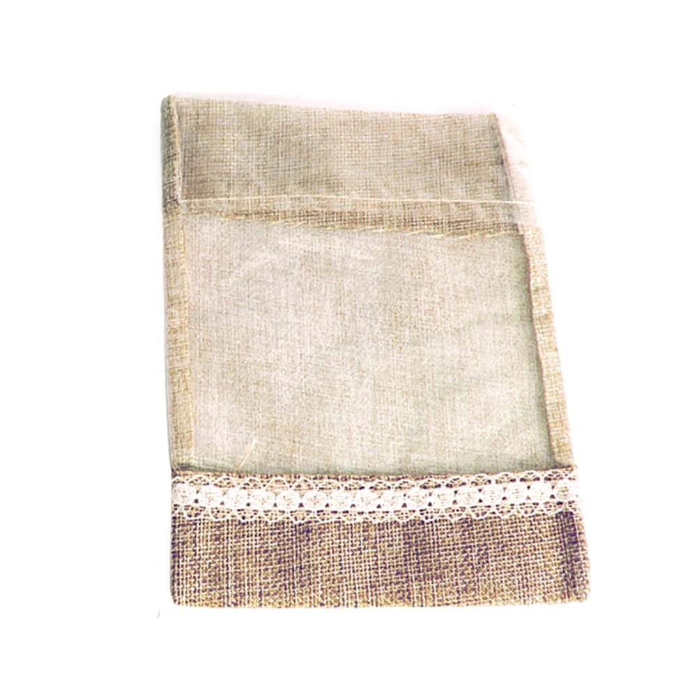 13x18cm Burlap Drawstring Gift Bags with Sheer Organza - 50PCS Eco-Friendly Jute Sacks for Wedding Favors, Party Decorations, Birthday Gifts & DIY Crafts - Perfect for Rustic Weddings, Baby Showers and Holiday Packaging
