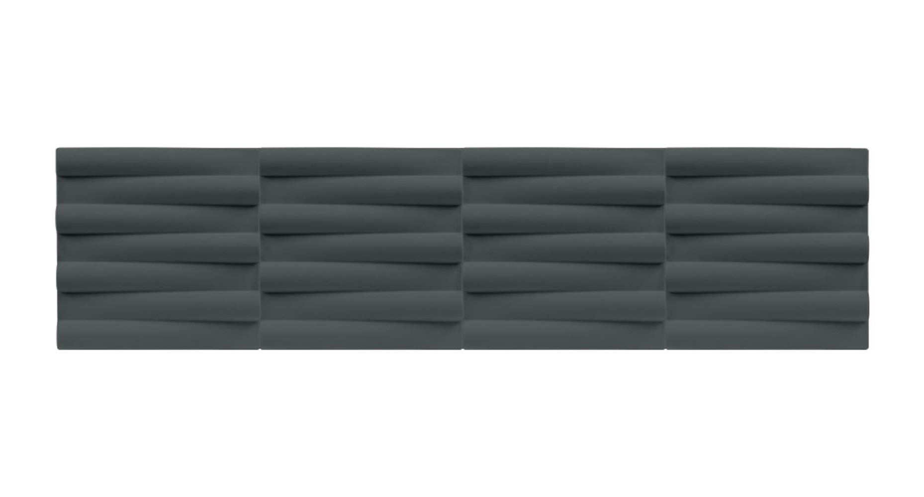 3D Tube Acoustic Panel - Dark Gray Sound Absorbing Wall Panels for Home & Office by Uplift Desk | Noise Reduction for Studios, Theaters & Conference Rooms