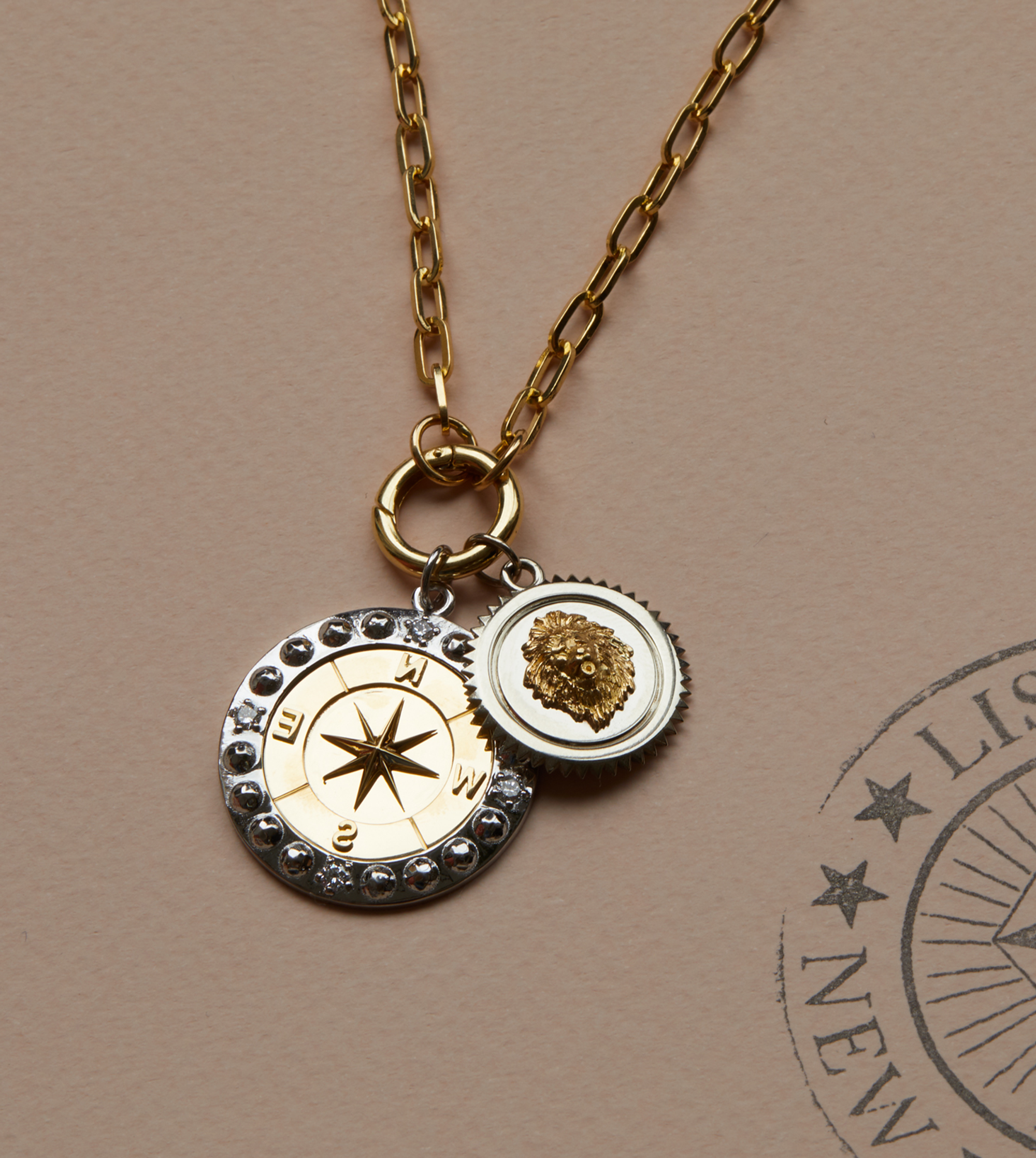 Internal Compass: Large Medallion for Outdoor Adventure & Spiritual Guidance - Perfect for Hiking, Camping & Meditation