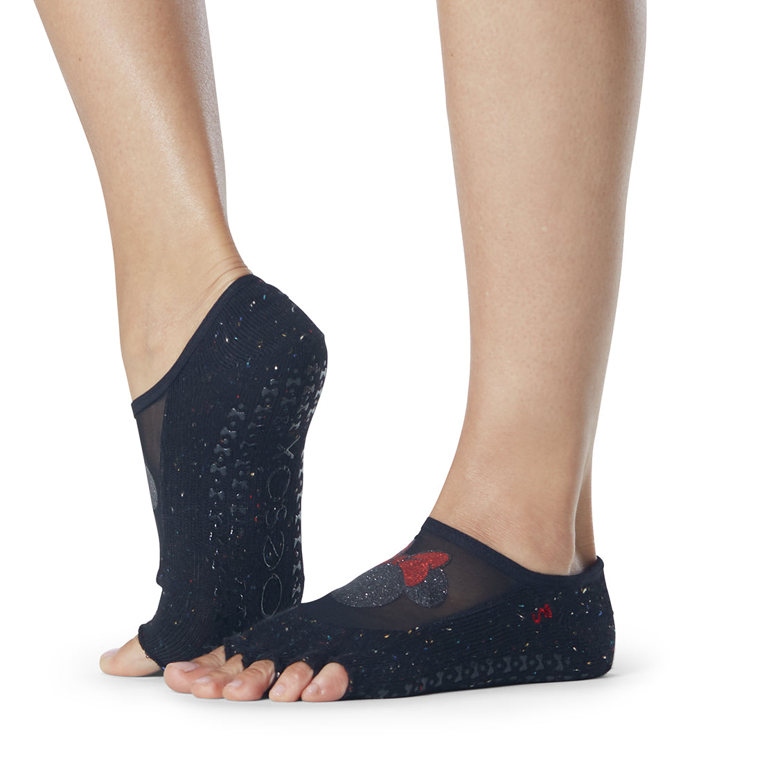 Disney Luna Grip Socks by ToeSox - Non-Slip Yoga Socks for Pilates, Barre & Dance - Perfect for Workouts, Studio Classes & Home Fitness