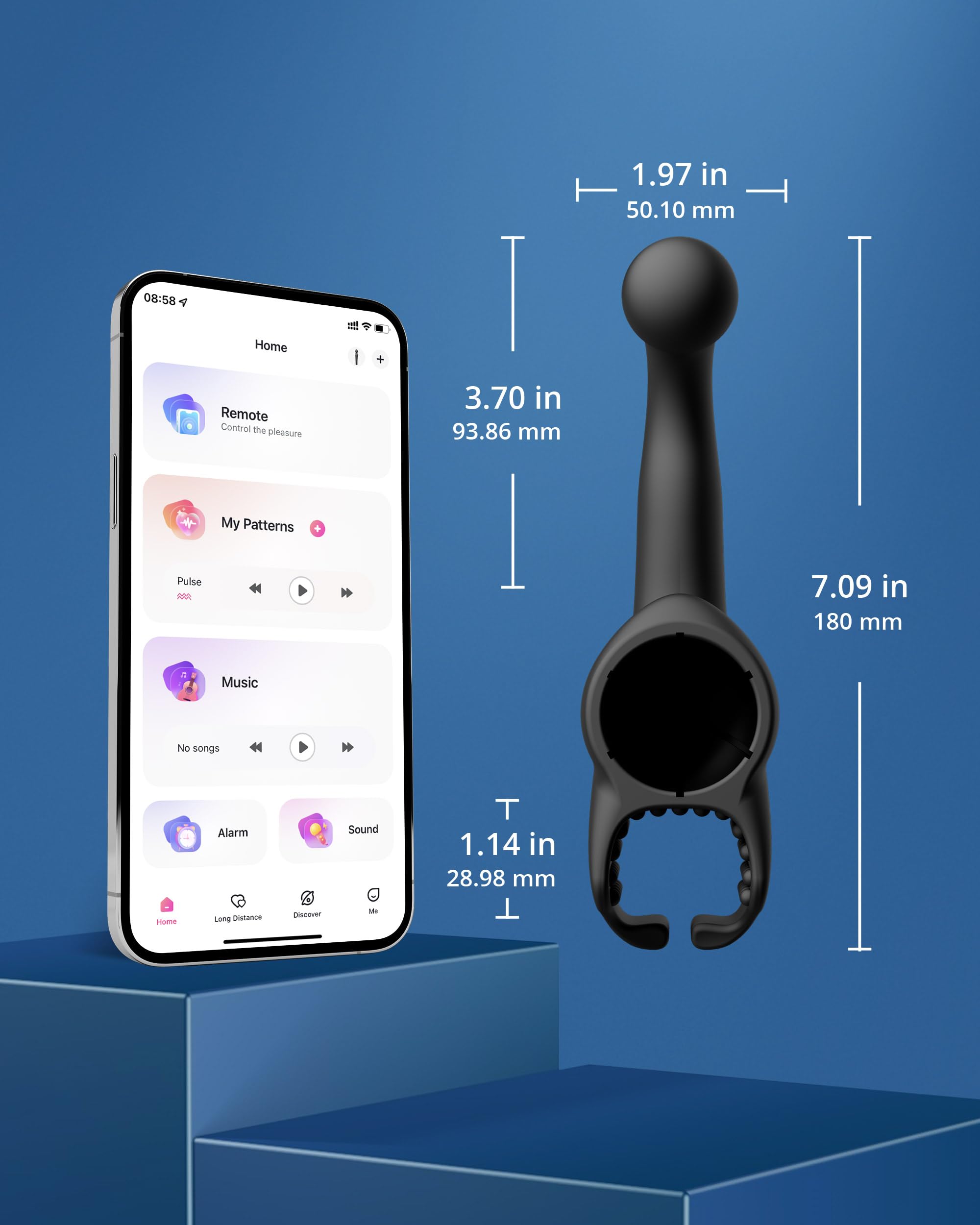 LOVENSE Domi 2 Prostate Massager for Men - Powerful Anal Vibrator Sex Toy with Remote Control - Perfect for Couples Play & Solo Pleasure