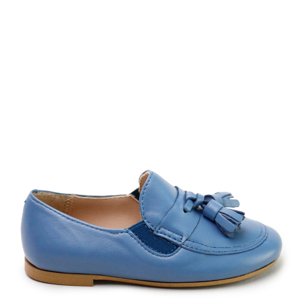 Ocean Blue Tassel Loafers for Women - Comfortable Slip-On Dress Shoes with Decorative Tassels - Perfect for Office, Business Casual & Formal Occasions