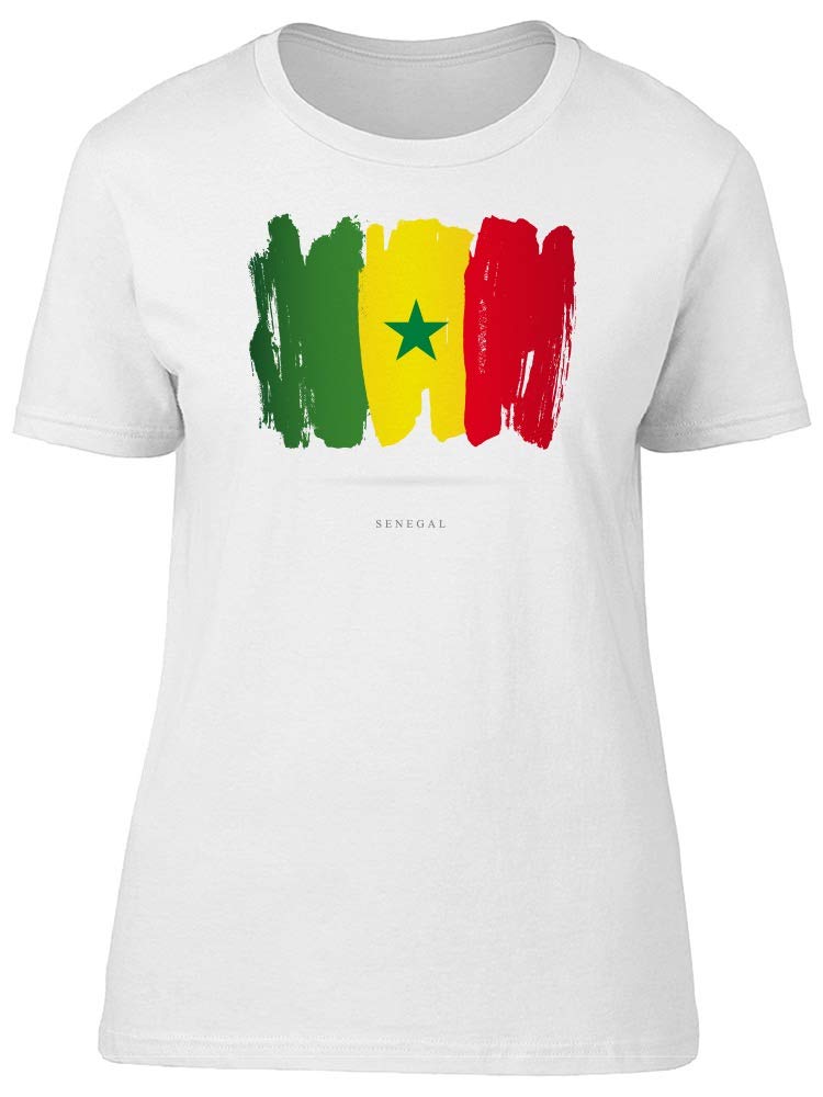 Smartprints Senegal Flag Paint T-Shirt for Men - Patriotic & Stylish Casual Wear for Sports, Travel & Everyday Outfits