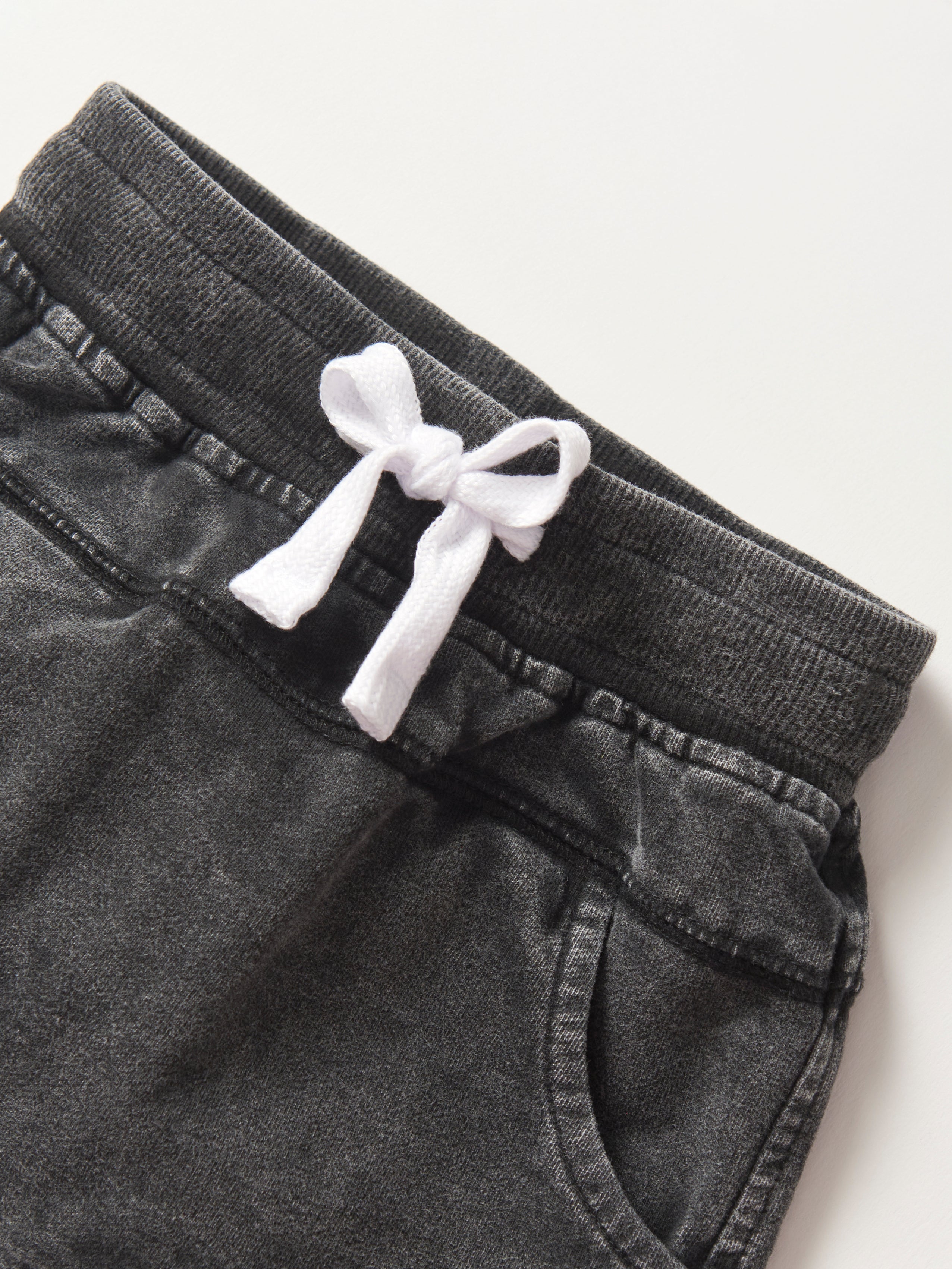 Acid Wash Raw Edge Harem Shorts - Trendy Black Cotton Lounge Pants for Women | Perfect for Yoga, Beachwear & Casual Street Style