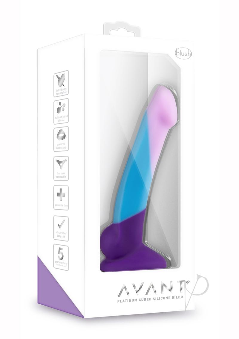 Avant D16 Purple Haze Silicone Dildo 6.5 Inch Realistic Multicolor Adult Toy for Couples & Solo Play - Perfect for Sensual Exploration & Spicing Up Your Intimate Moments