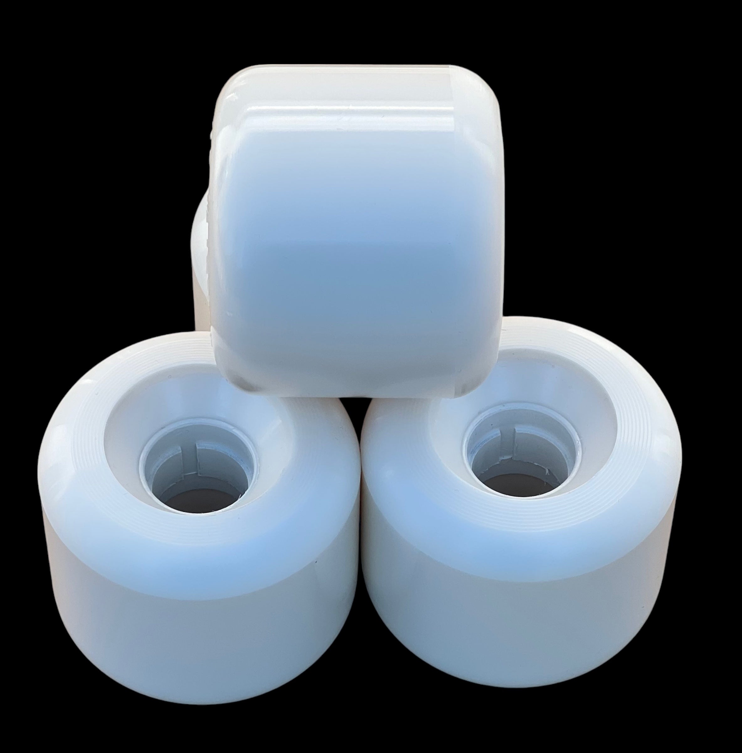 G&S White YoYo Skateboard Wheels 63mm 98a - High Performance Skateboard Wheels for Street & Park Skating - Perfect for Tricks & Smooth Riding
