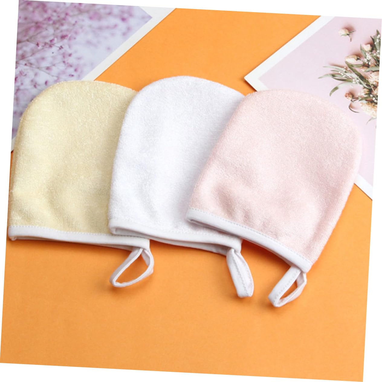 iPetboom 6-Pack Reusable Makeup Remover Gloves - Gentle Face Cleaning Cloths for Sensitive Skin, Eco-Friendly Makeup Wipes & Fiber Mittens | Perfect for Daily Makeup Removal, Travel & Skincare Routine