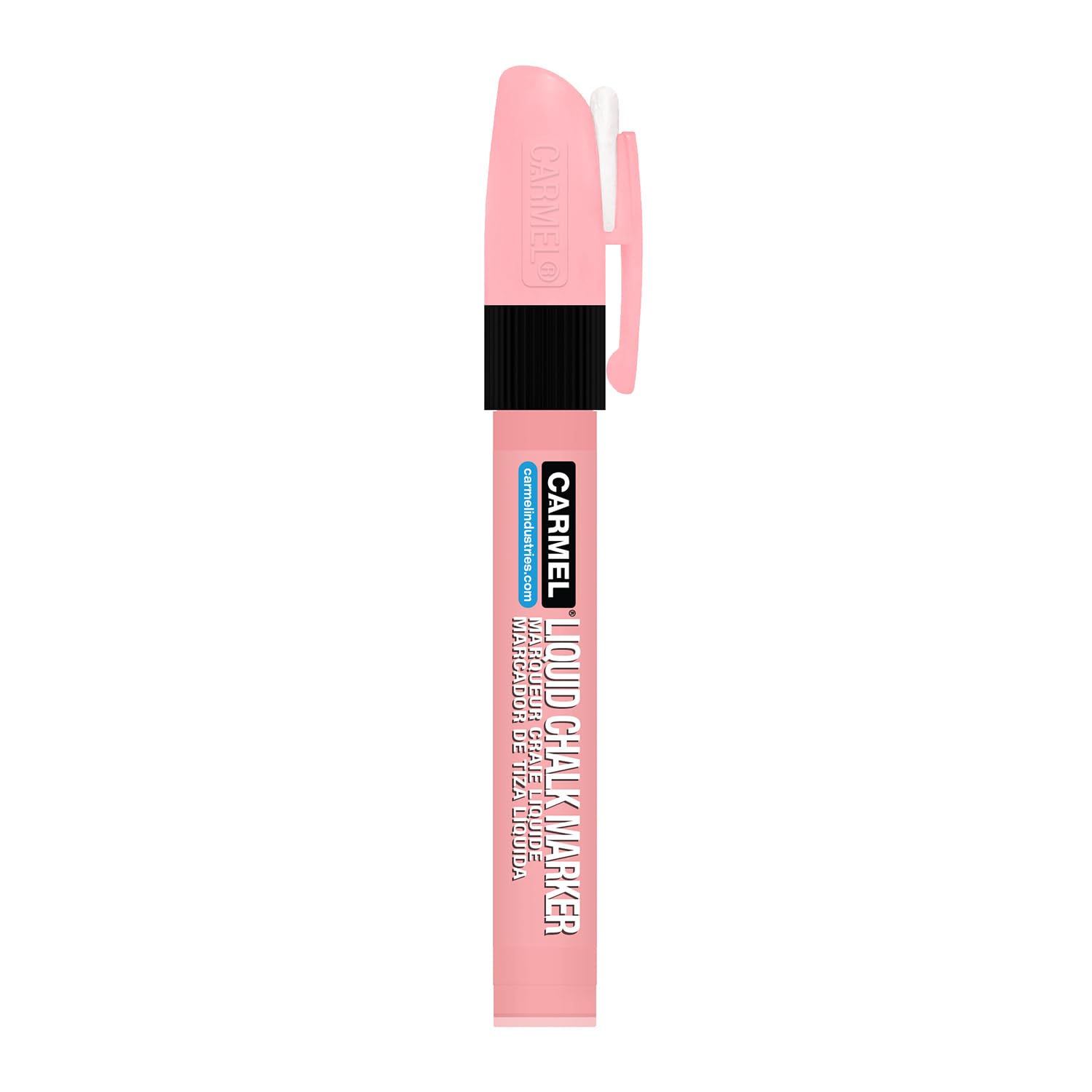 Carmel Liquid Chalk Marker - Medium Tip Pink Chalk Pen for Whiteboards, Glass, Windows & Mirrors - Non-Toxic, Water-Based, Vibrant Colors for Restaurants, Cafes, Retail Signs & Home Decor