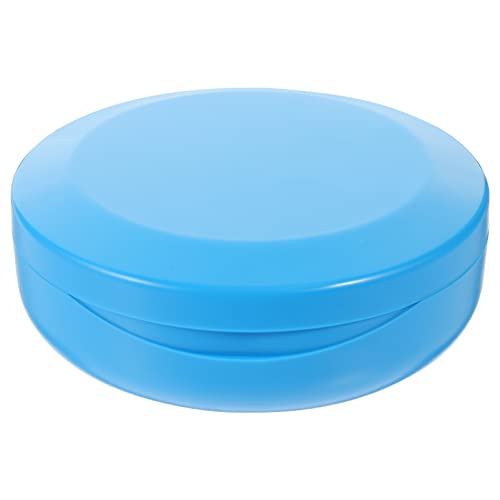 Portable Denture Case with Mirror - Compact False Teeth Storage Box for Dentures, Braces, Aligners & Retainers | Travel-Friendly & Hygienic Orthodontic Solution | Durable Lightweight Design | Ideal for Denture Wearers & Travelers | Perfect for Home, Travel, Camping & Daily Dental Care (Blue)