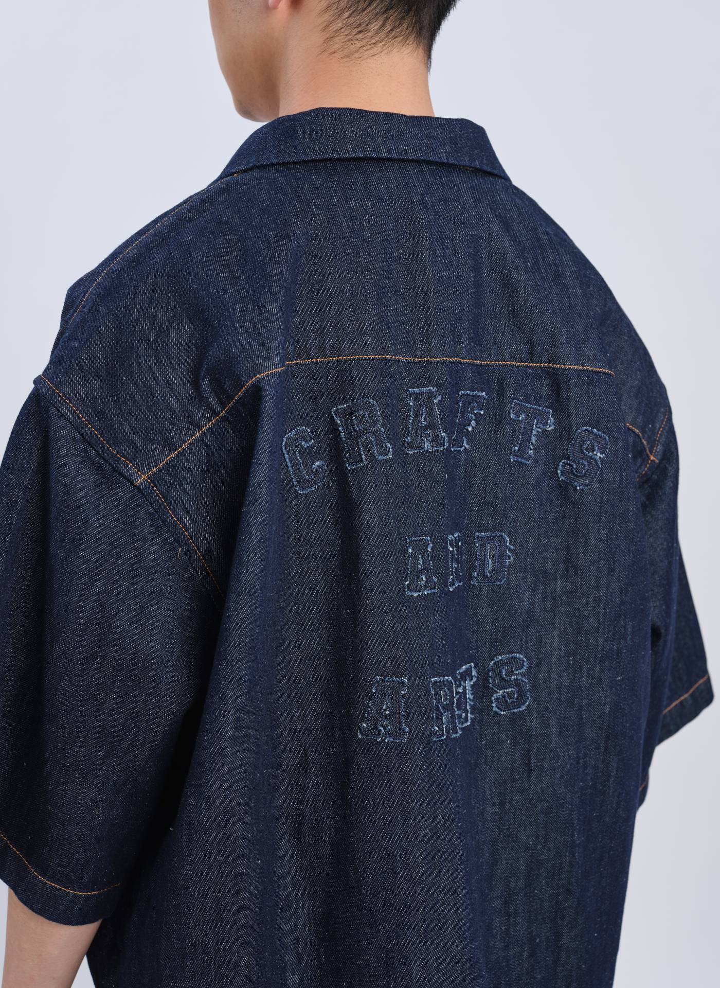 Premium Indigo Cotton Linen Denim Shirt Jacket for Men & Women - Casual Overshirt with Button Front & Chest Pockets - Perfect for Layering, Outdoor Adventures & Streetwear Fashion