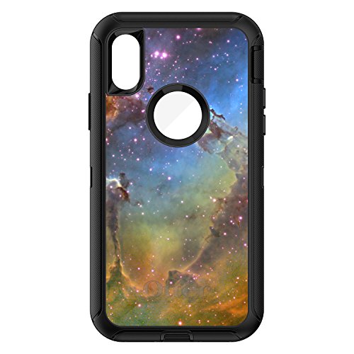 Eagle Nebula Orange Blue On Black Case