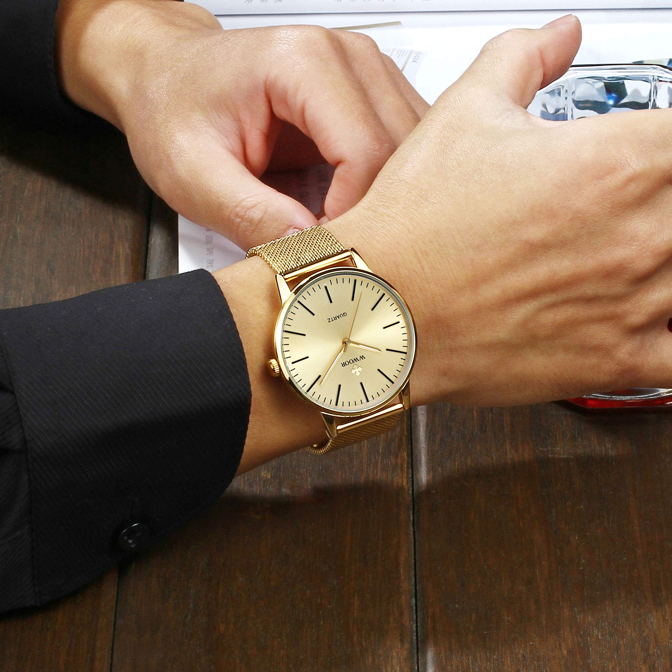 Luxury Men's Chronograph Watch - Stainless Steel & Metal Waterproof Wristwatch with Date Display | Perfect for Business, Casual Wear & Outdoor Activities