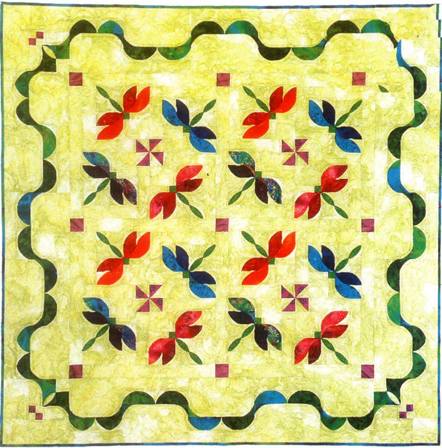 Dance of The Dragonflies Quilt Sewing Pattern by Southwind Designs SWD-321 - DIY Quilting Project for Home Decor & Gift Ideas