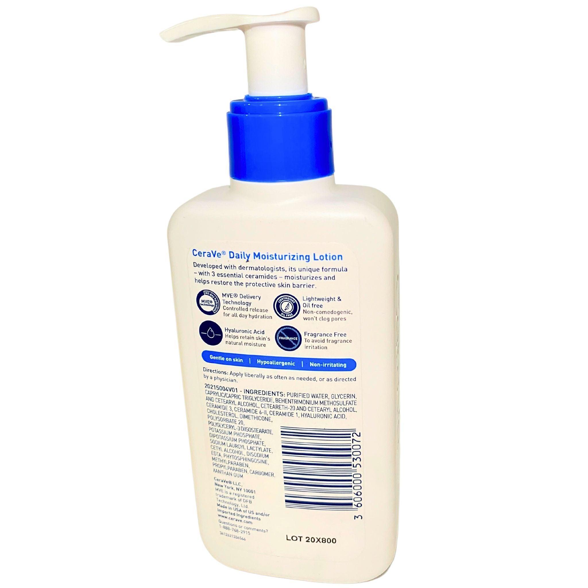 CeraVe Daily Moisturizing Lotion for Dry Skin - 5oz Bottle (Pack of 36) | Fragrance-Free & Non-Comedogenic | Perfect for Face & Body Hydration | Home, Office & Travel Use