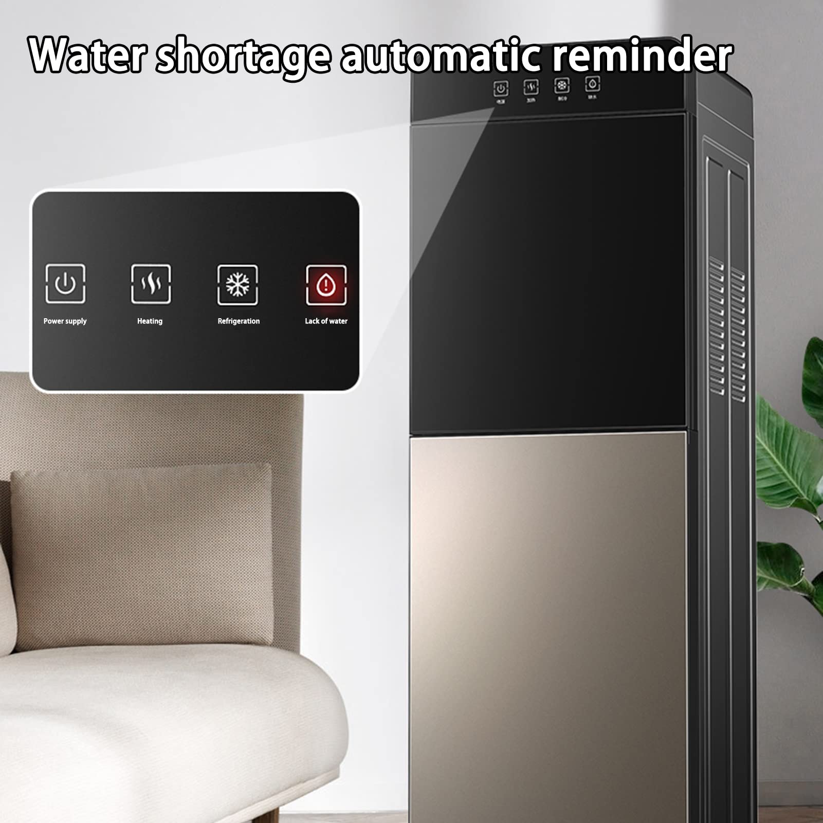 3-in-1 Hot & Cold Water Dispenser with Built-in Cup Holder - Bottom Loading Design for Home, Office & Bar Use - Perfect for Dorm Rooms, Kitchens and Workplaces