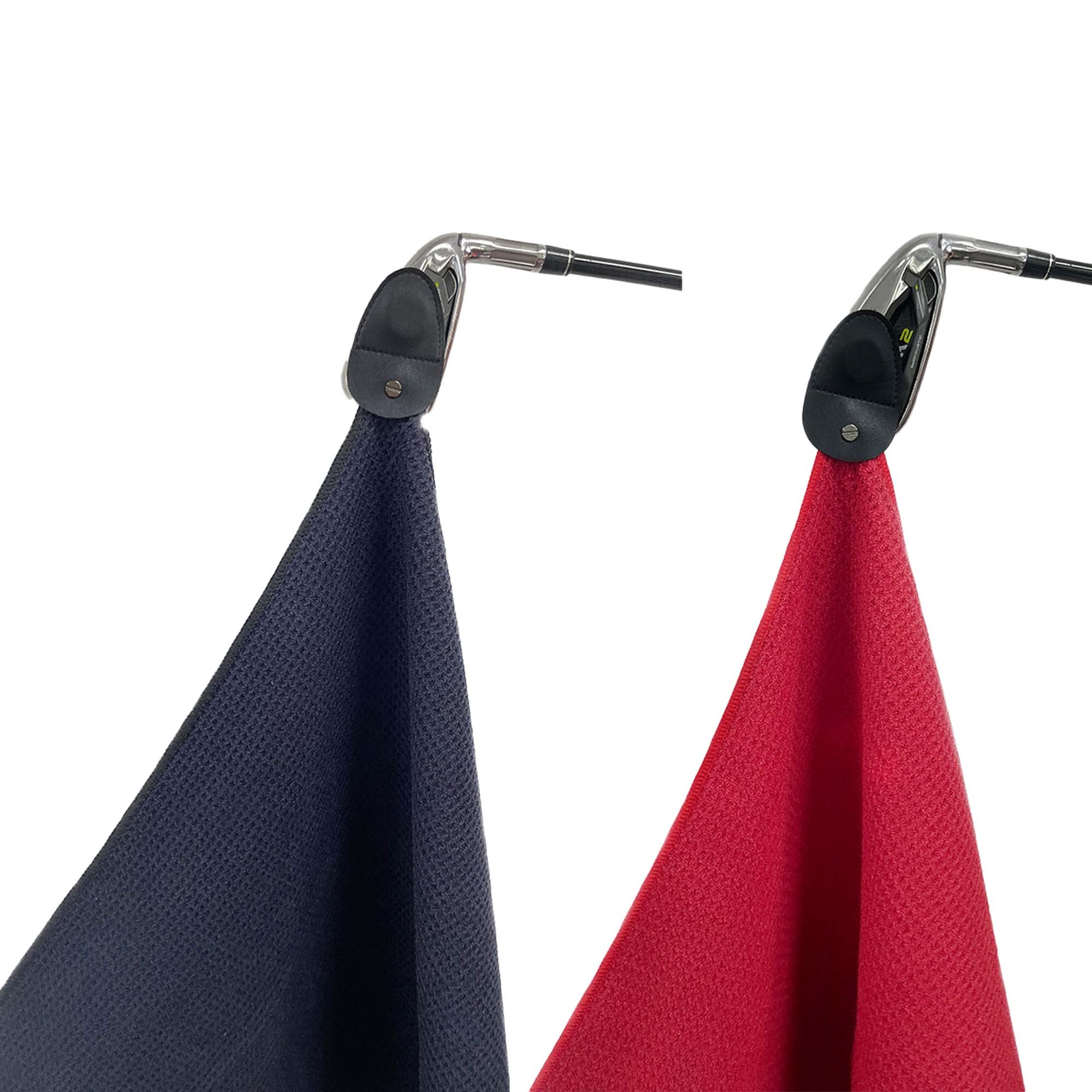 Premium Magnetic Golf Towel Set - 2 Pack Super Absorbent Microfiber Cleaning Towels for Golf Clubs, Balls & Bags | Quick-Dry, Sweat-Absorbing with Strong Magnet | Perfect for Golf Course, Driving Range & Club Maintenance