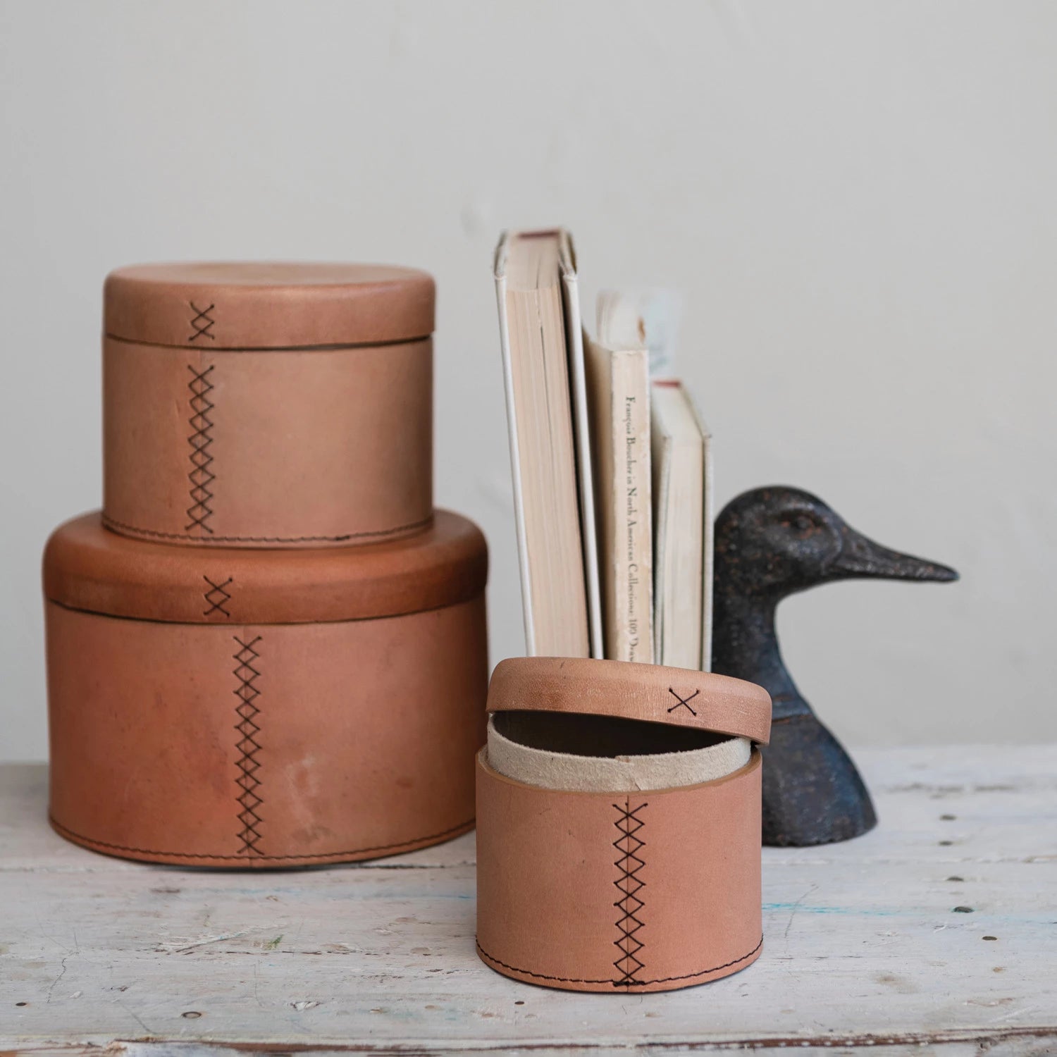 Duck Head Bookends - Decorative Book Holders for Shelves, Desks & Libraries | Unique Animal-Themed Home & Office Decor