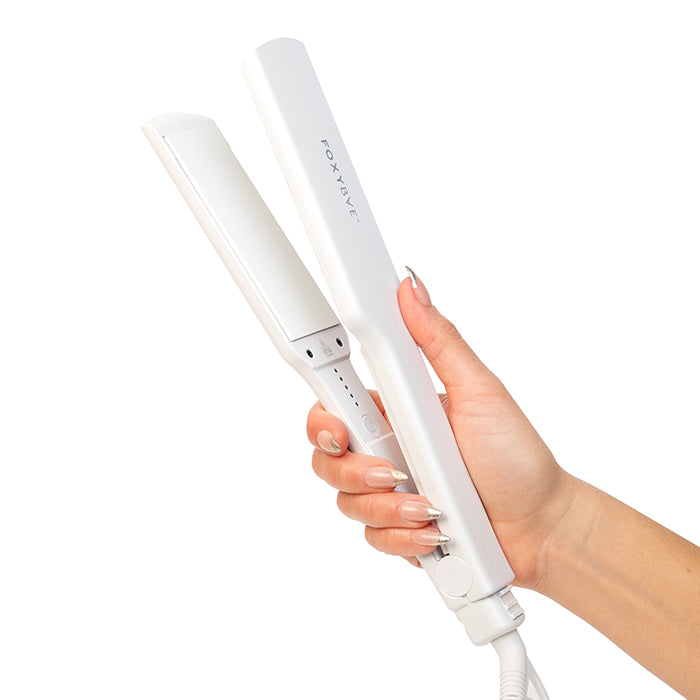 1.75 Inch Winter White Flat Iron for Hair - Perfect for Straightening, Smoothing & Styling at Home or Salon